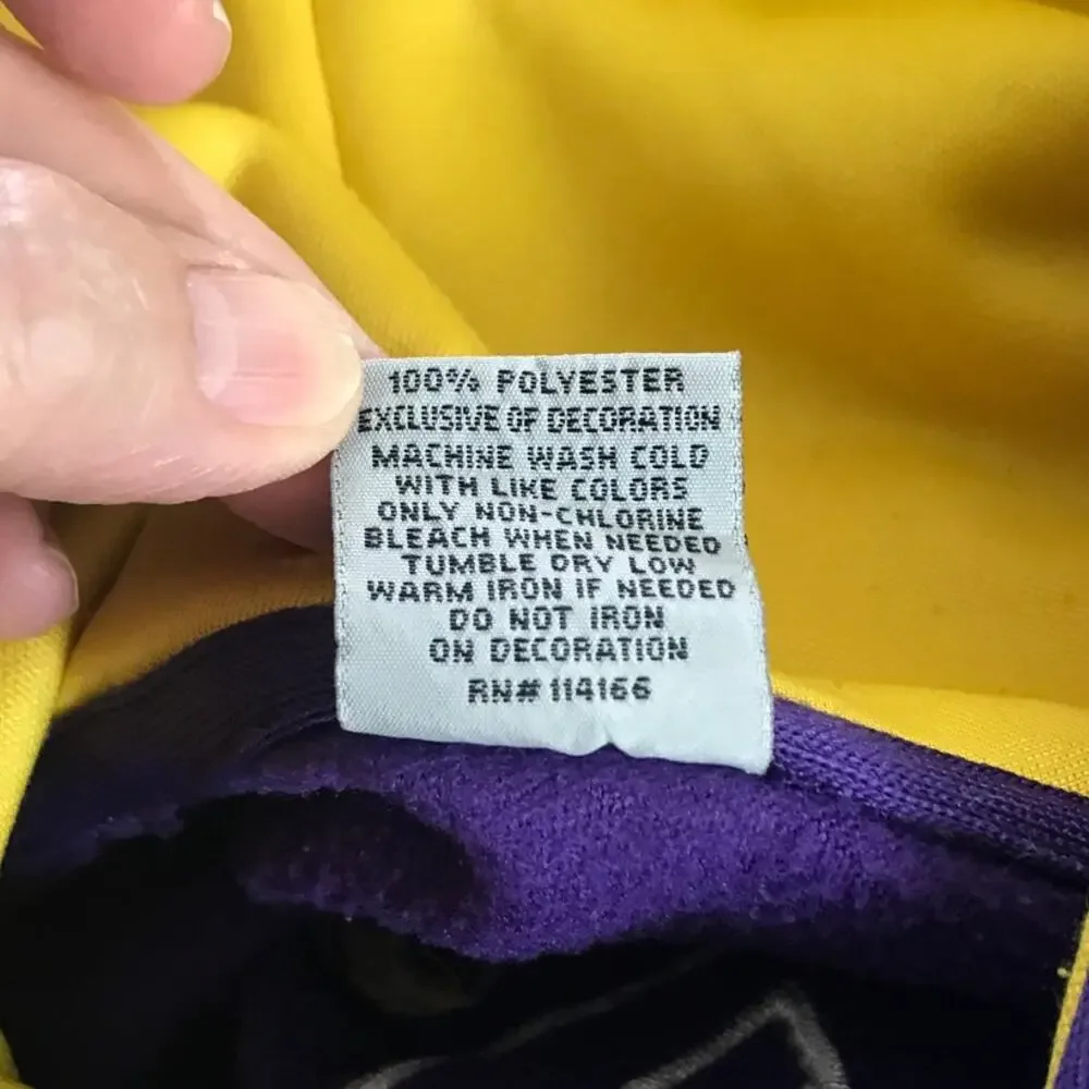 Stadium Athletic Hoodie Youth LSU Tigers Purple Big Logo Pullover Size 12-14